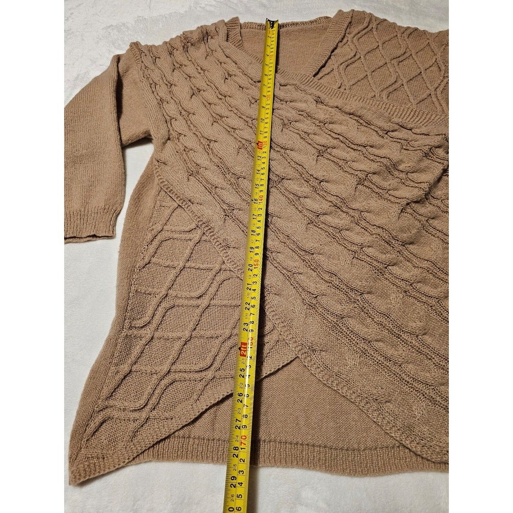 Stylish Boho Cross Front Sweater XL 100% Polyester - Picture 3 of 7